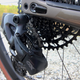 A photo of the Sram electric derailleur on the Specialized e-bike.